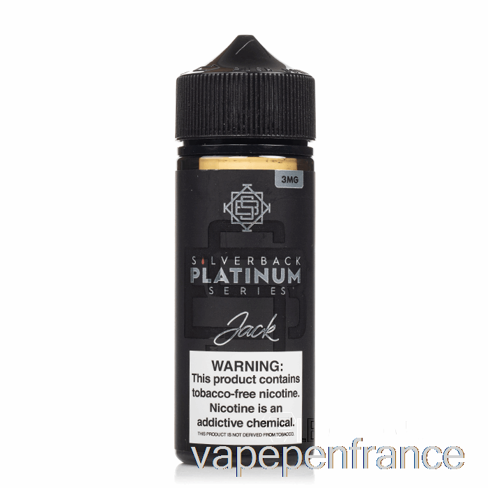 Jack - Série Silverback Platine - Stylo Vape 120 Ml 6 Mg